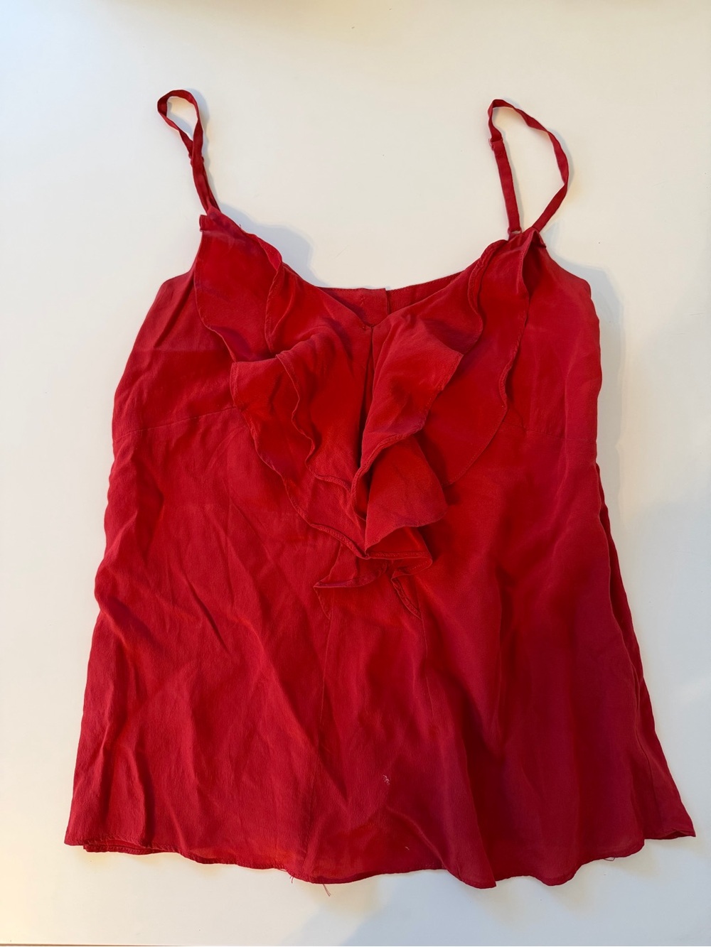 Vintage Forever21 Ruffle Sleeveless Top